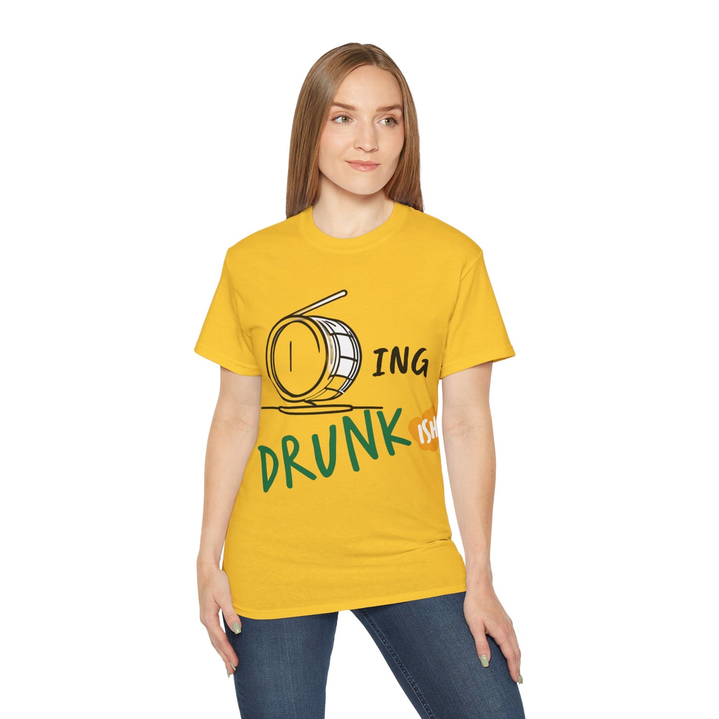 T-Shirt Drumming (Drunkish) Ultra Soft Cotton Tee