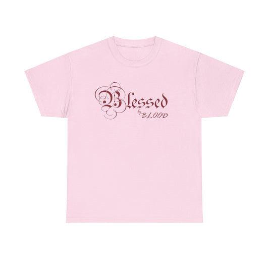 T-Shirt (pink) Blessed by blood comfortable