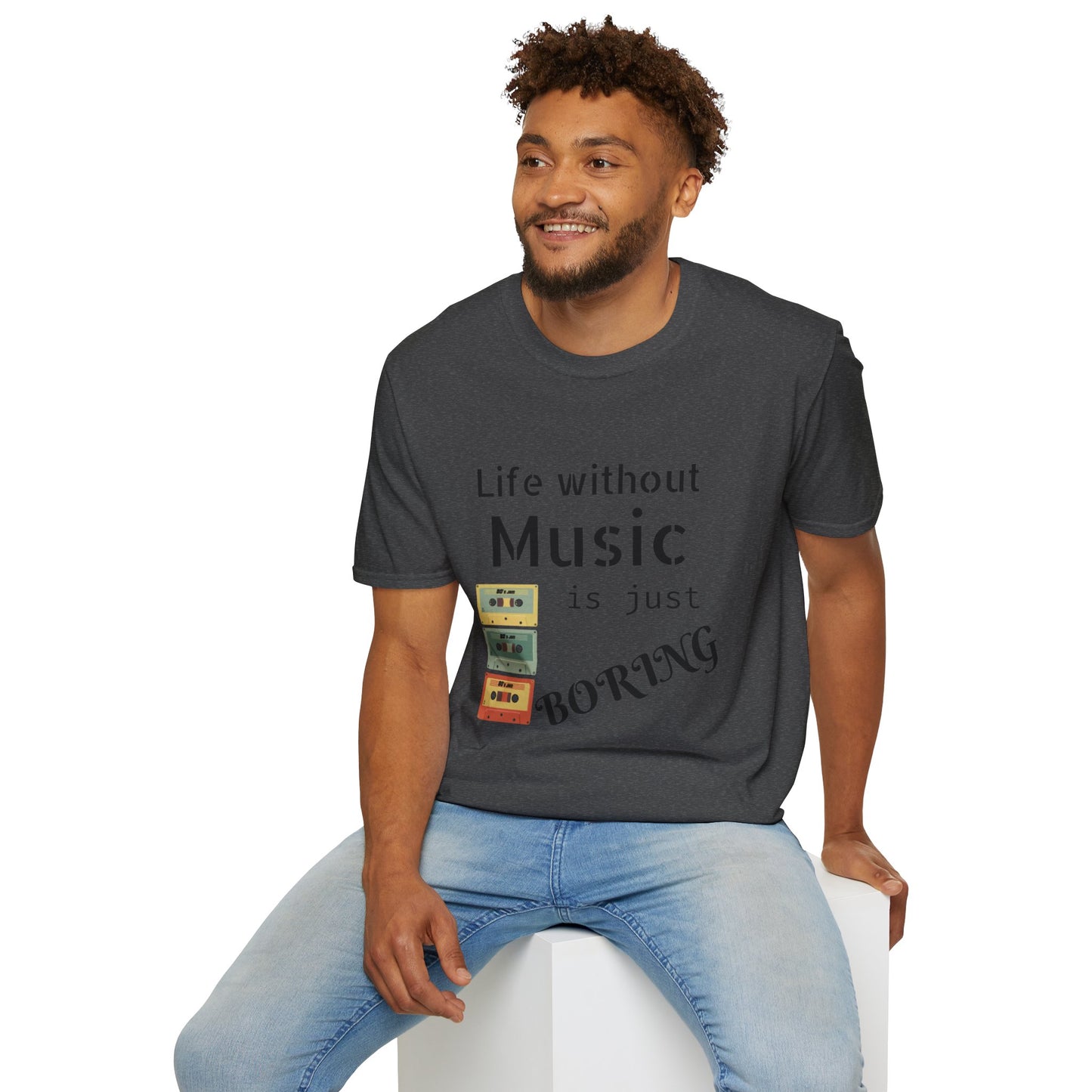 T-Shirt Life Without Music -Unisex Soft style T-Shirt