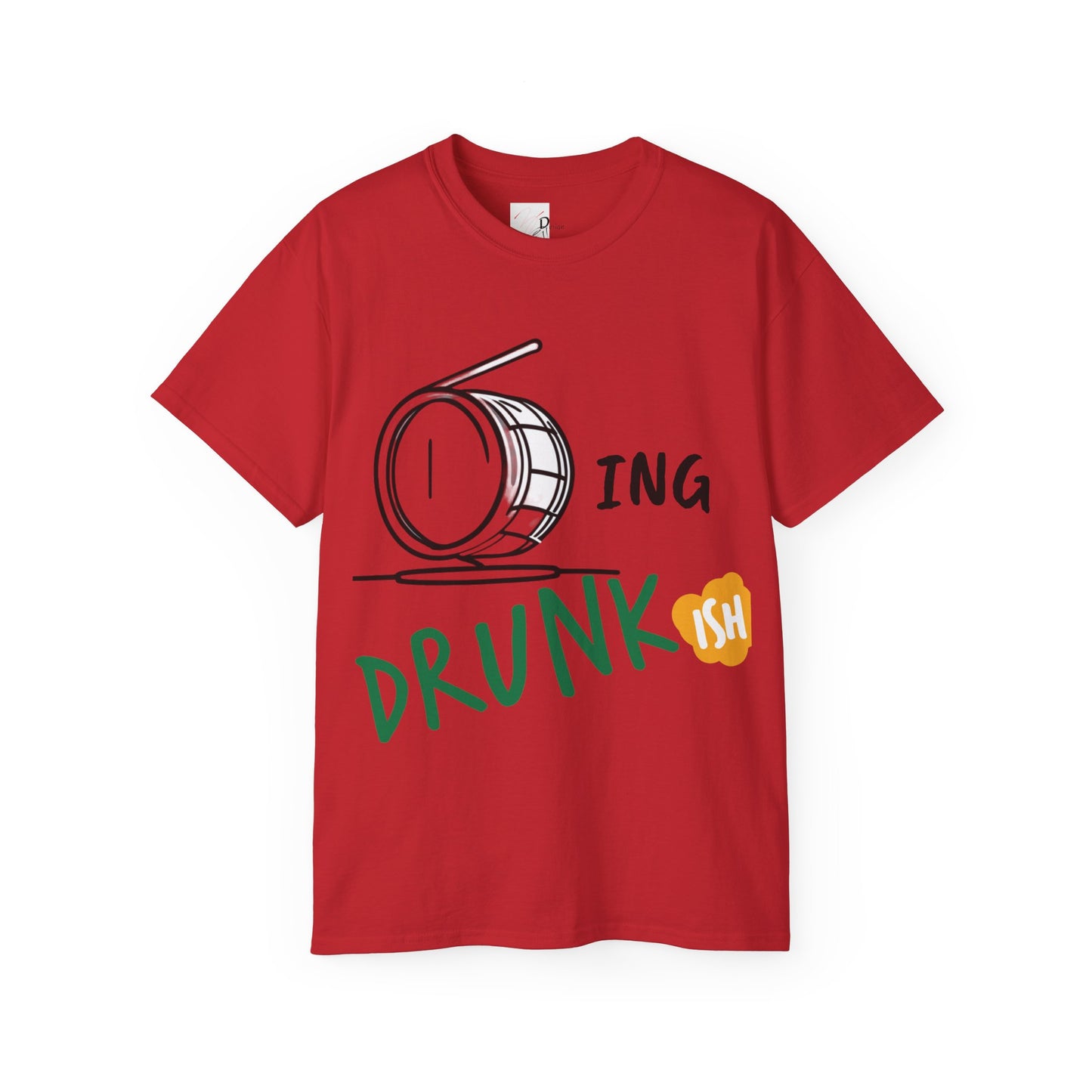 T-Shirt Drumming (Drunkish) Ultra Soft Cotton Tee