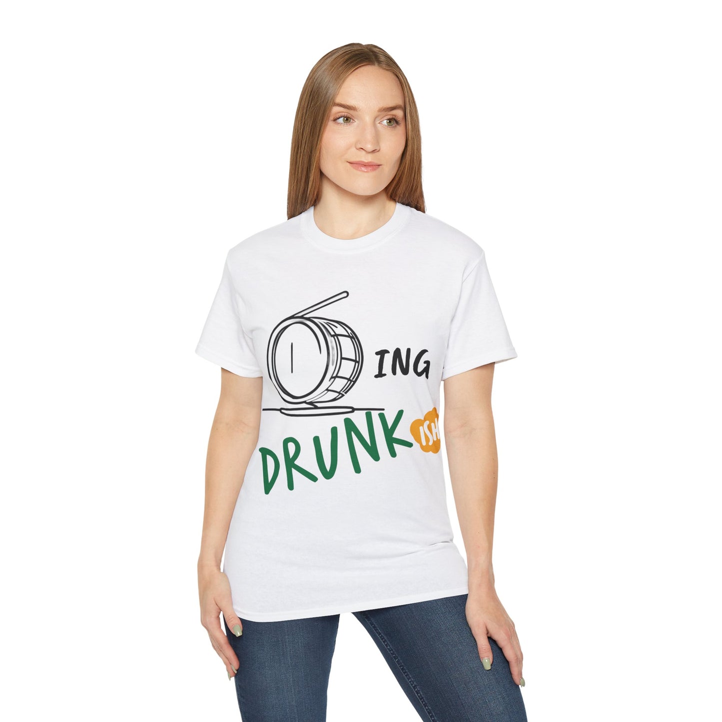 T-Shirt Drumming (Drunkish) Ultra Soft Cotton Tee