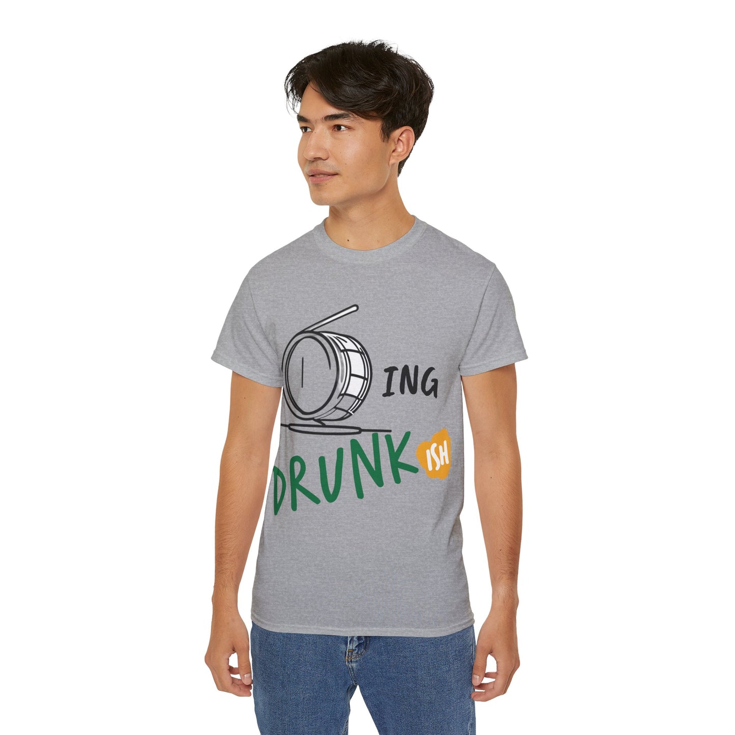 T-Shirt Drumming (Drunkish) Ultra Soft Cotton Tee