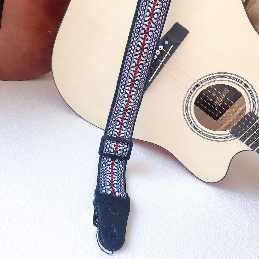 P&P Embroidered guitar strap