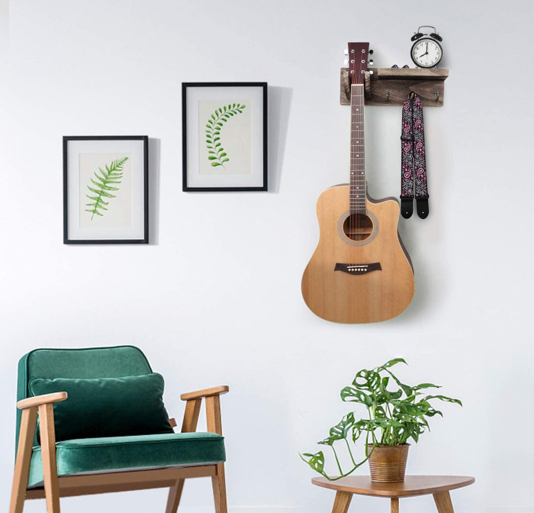 Wall Hanging, Guitar Storage, Rack Wooden, Wall Storage Rack, with Hook