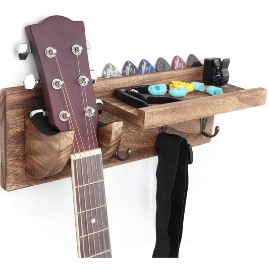 Wall Hanging, Guitar Storage, Rack Wooden, Wall Storage Rack, with Hook