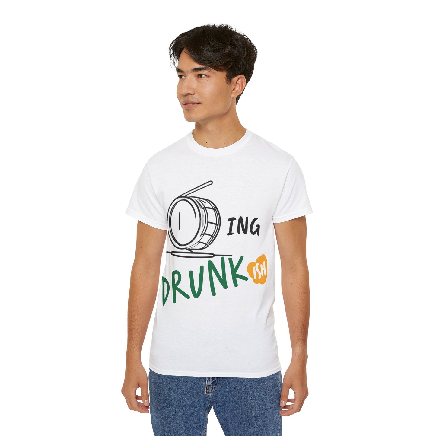 T-Shirt Drumming (Drunkish) Ultra Soft Cotton Tee