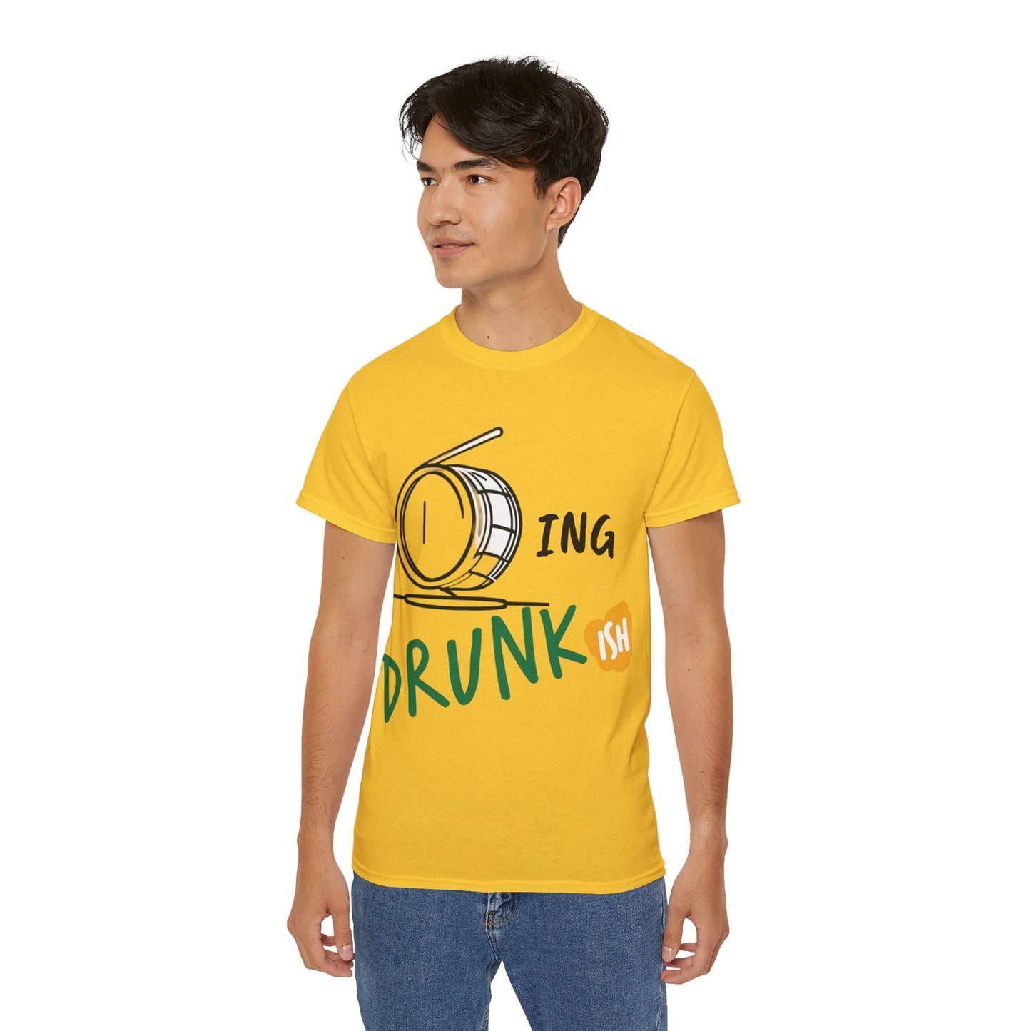 T-Shirt Drumming (Drunkish) Ultra Soft Cotton Tee