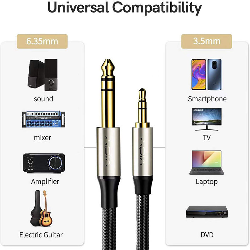 Public-to-public Electric Guitar Amplifier Stereo Sound Card For Live Show Projector And Other Musical Instrument Cable