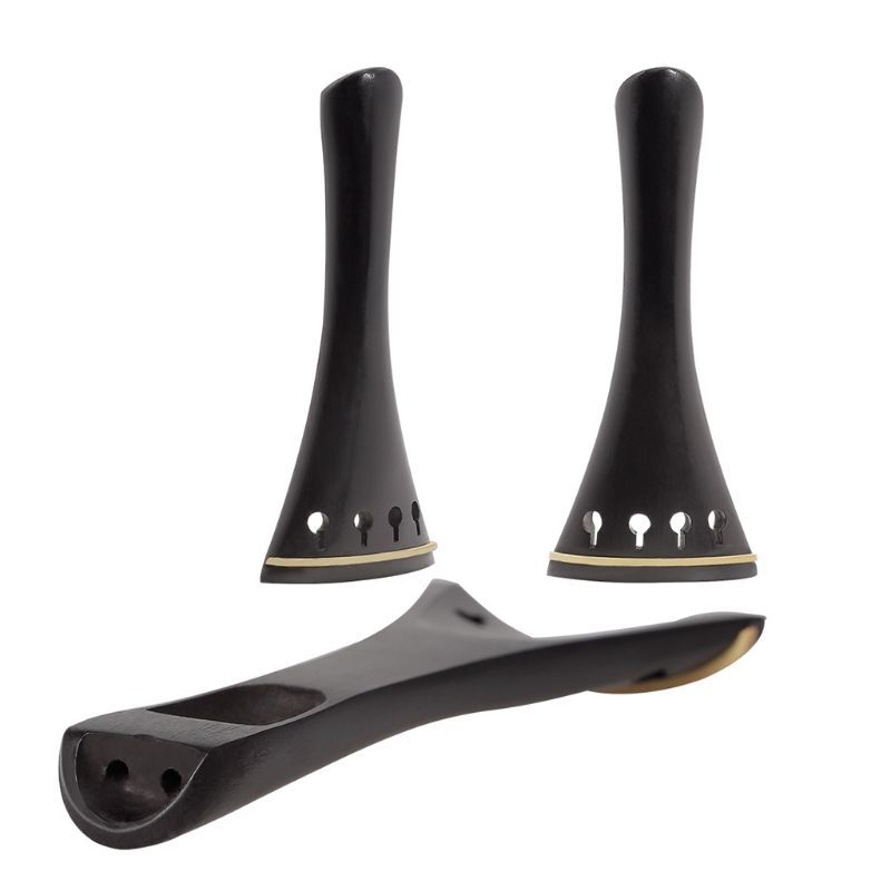 Four-Piece Set Of High-End Violin Ebony Accessories