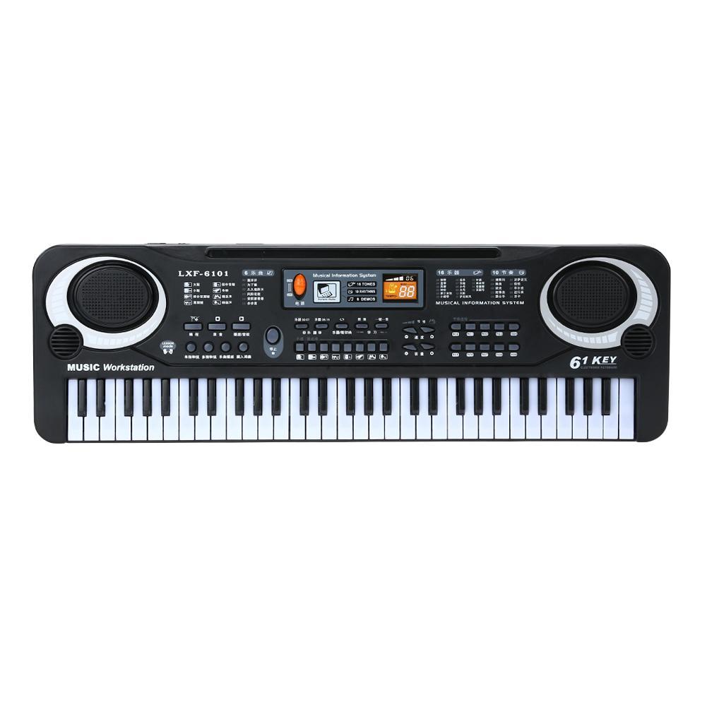 Children's electronic organ with microphone piano