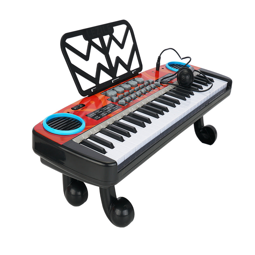 Children's 49-key Electronic Organ Piano With Microphone Enlightenment Toy