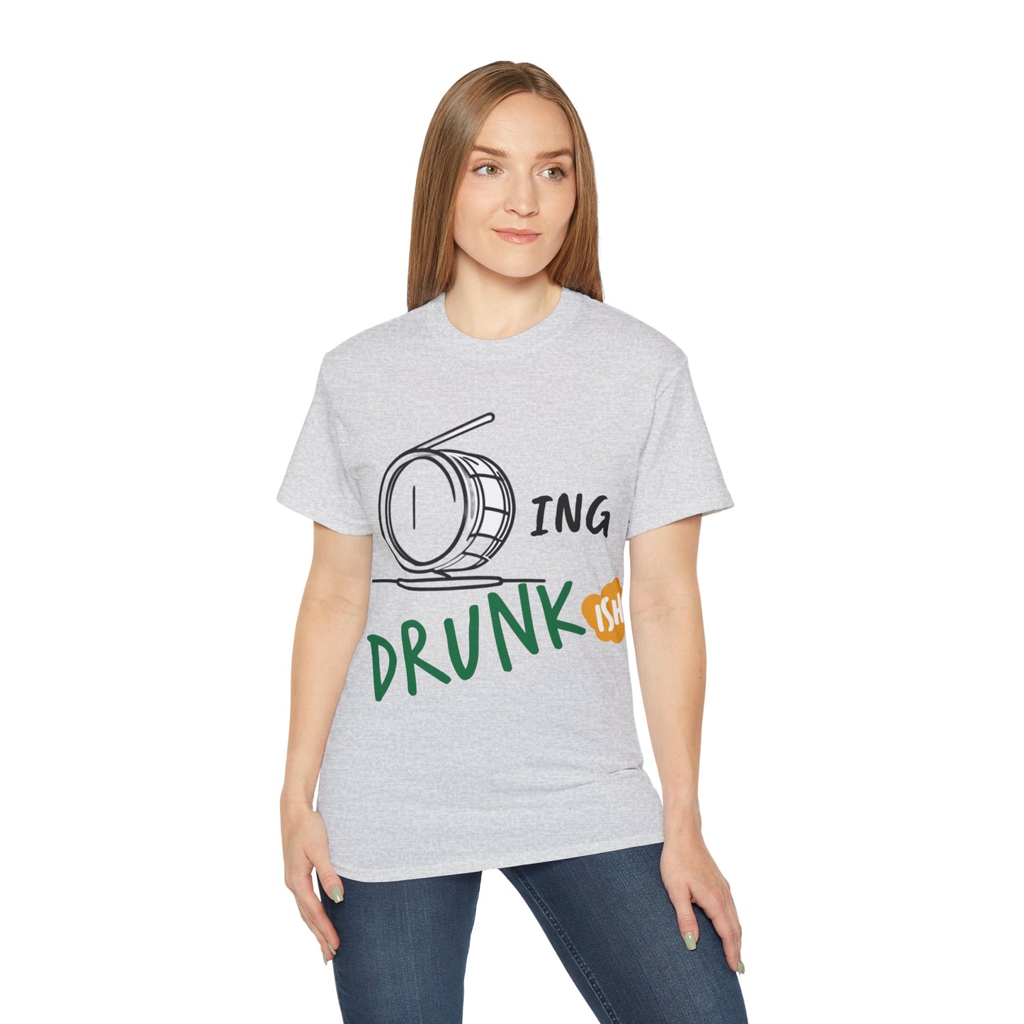 T-Shirt Drumming (Drunkish) Ultra Soft Cotton Tee