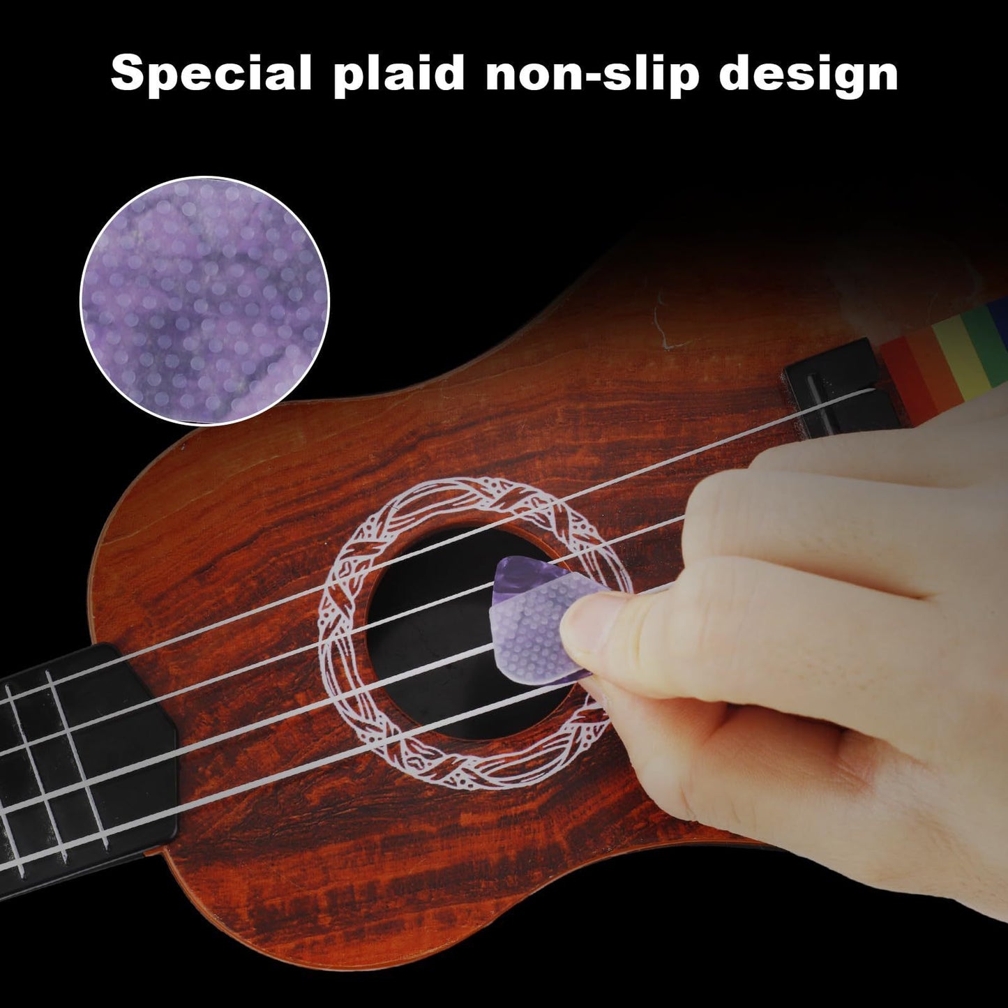 Guitar Pick Silicone Bra Can Be Pasted Transparent Non-slip