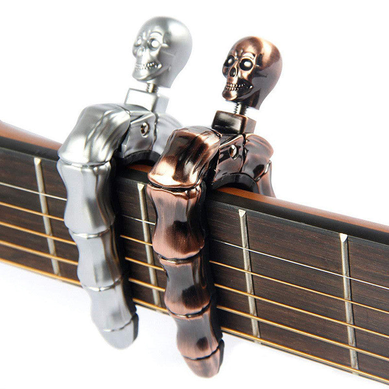 Stylish And Cool Skull Head Ghost Finger Guitar Capo