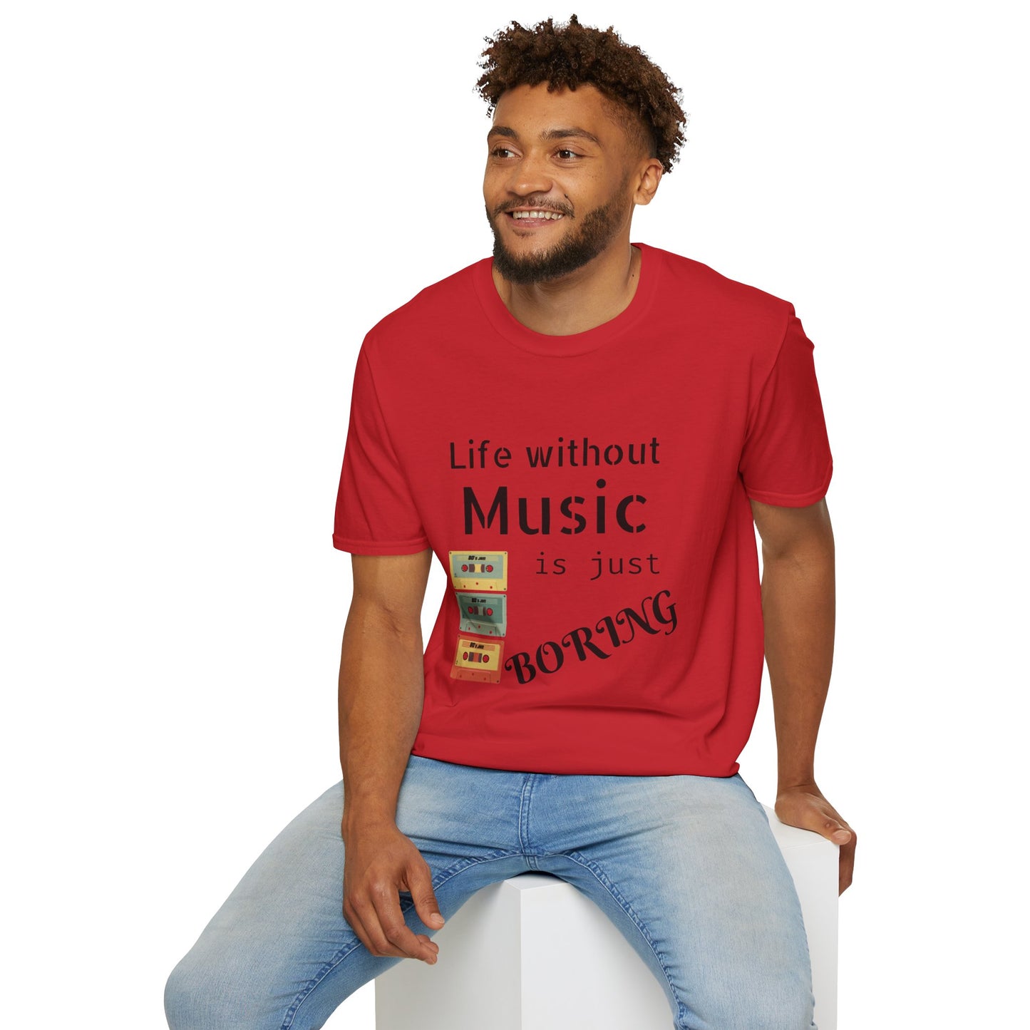 T-Shirt Life Without Music -Unisex Soft style T-Shirt