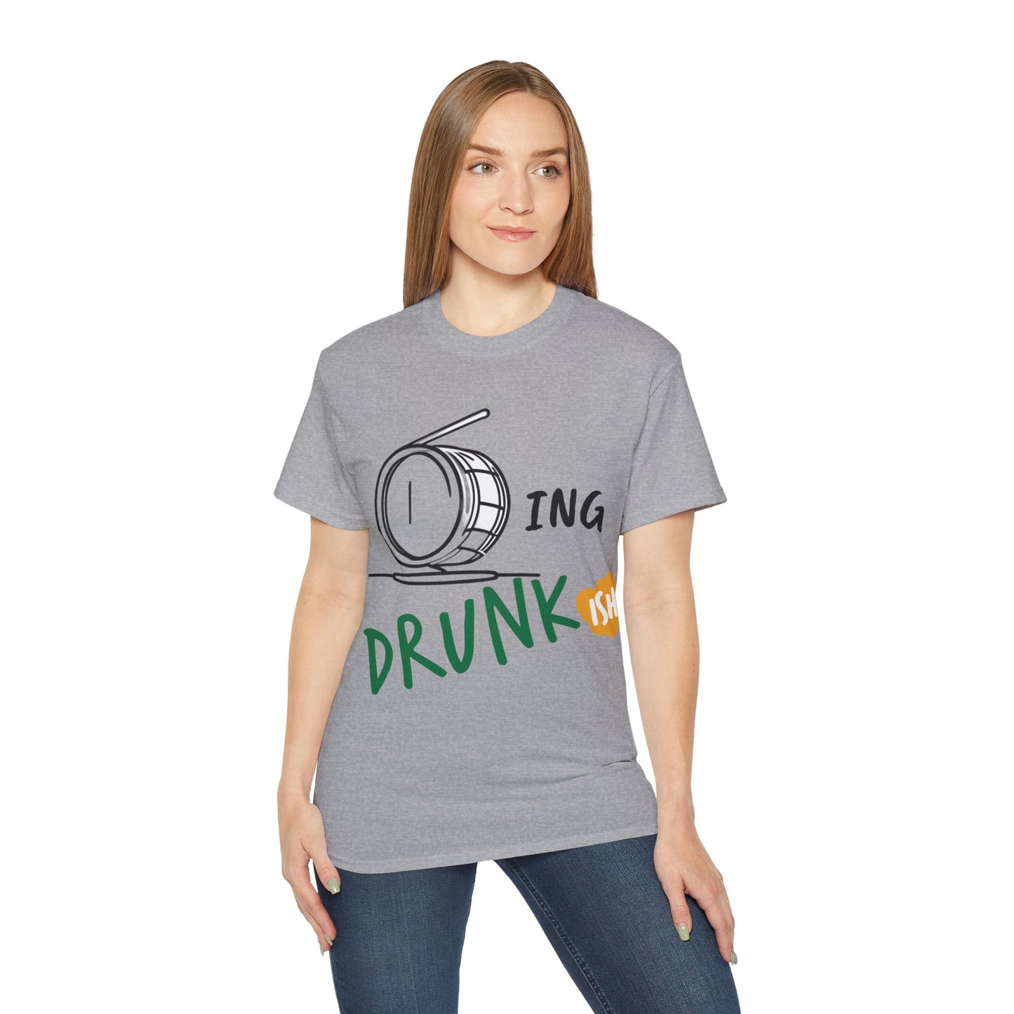 T-Shirt Drumming (Drunkish) Ultra Soft Cotton Tee