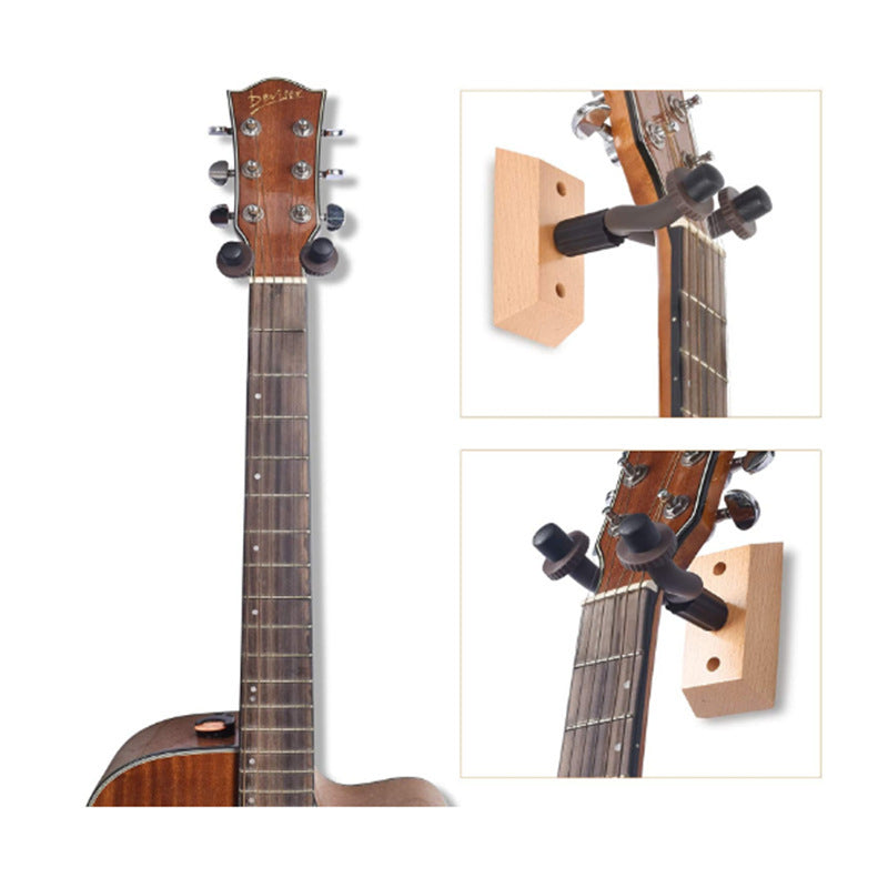 Classical Electric Guitar Wall Solid Wood Base Hook