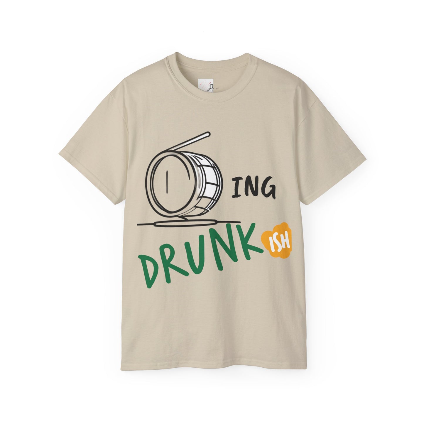 T-Shirt Drumming (Drunkish) Ultra Soft Cotton Tee