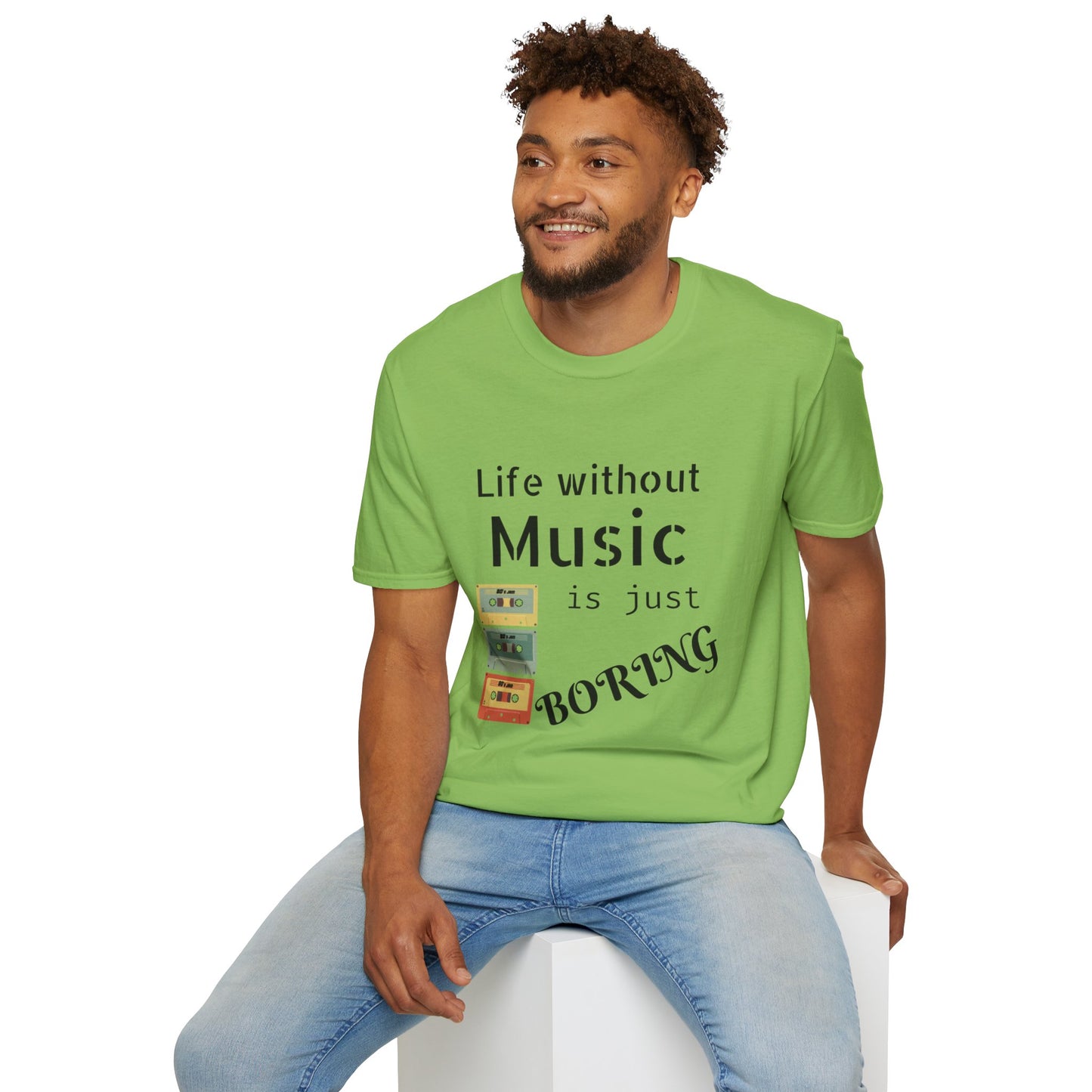 T-Shirt Life Without Music -Unisex Soft style T-Shirt