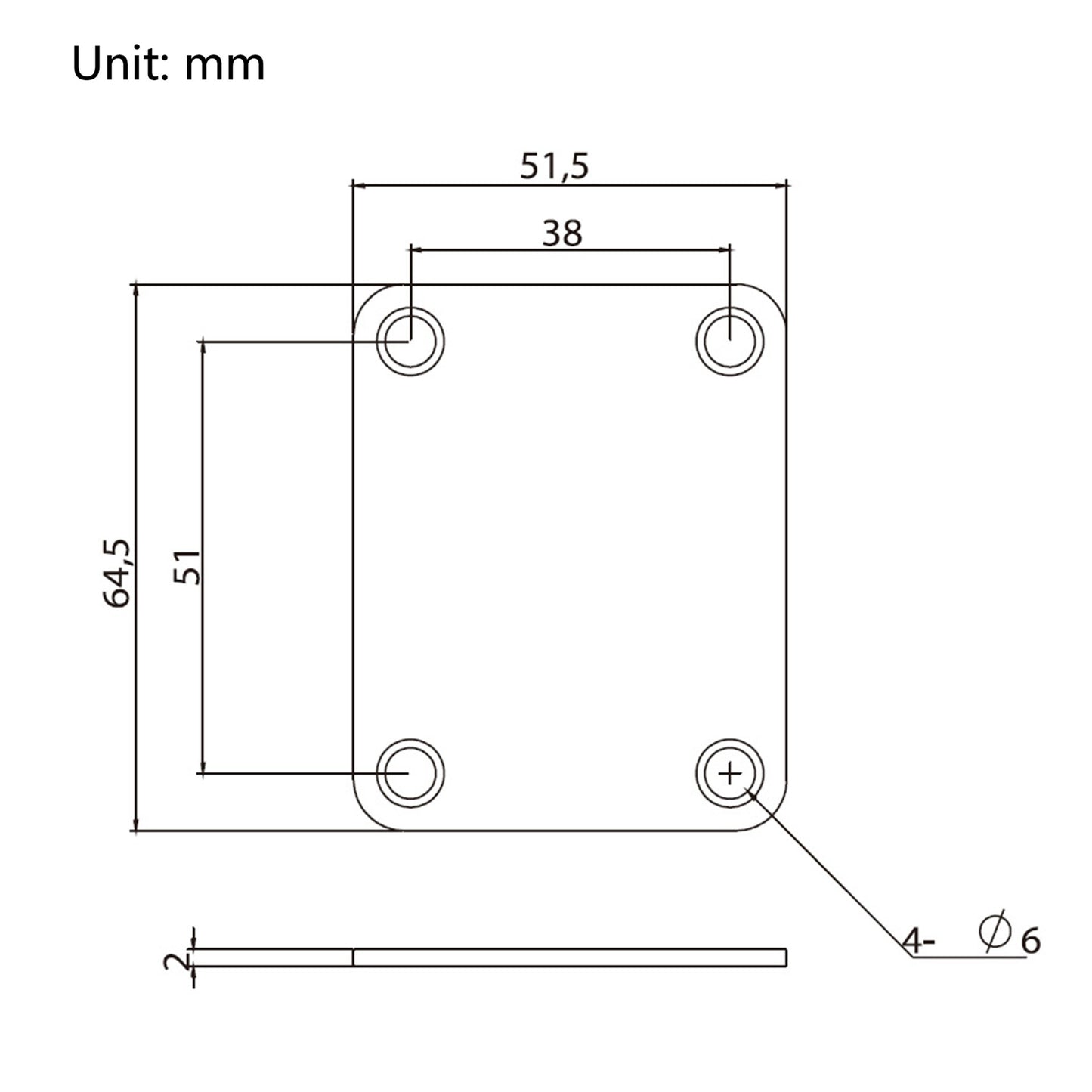 Electric Guitar Neck Reinforcing Plate Strengthening Board Organ Handle Protection Plate With Screws