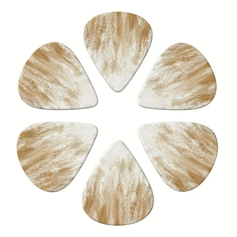 6-Piece Color Guitar Pick Accessories Painted Ukulele Shrapnel