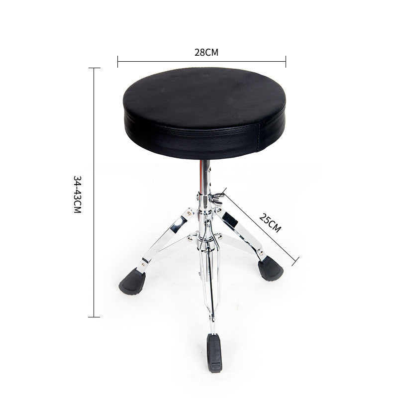 Drum Stool Adjustable Height Craft Imitation Leather Surface